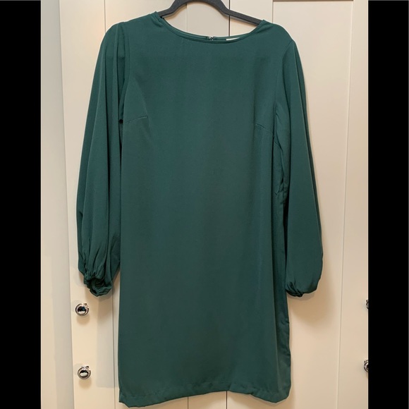 a new day Dresses & Skirts - NEW! Dark Teal Lantern Sleeve Dress Size Medium